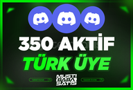 ⭐ Discord 350 Türk Aktif Üye