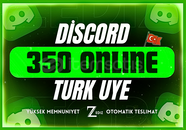 ⭐DİSCORD 350 TÜRK ONLİNE ÜYE [GARANTİLİ]⭐