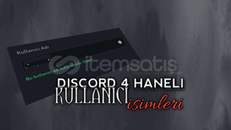 DISCORD 10 ADET 4 HARFLI KULLANICI ISMI