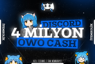 ⭐️Discord 4 Milyon OwO Cash ( BAN RİSKSİZ ) ⭐️