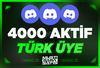 ⭐ Discord 4000 Türk Aktif Üye