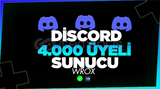 DİSCORD +4.000 ÜYELİ SUNUCU [GERÇEK ÜYELİ]