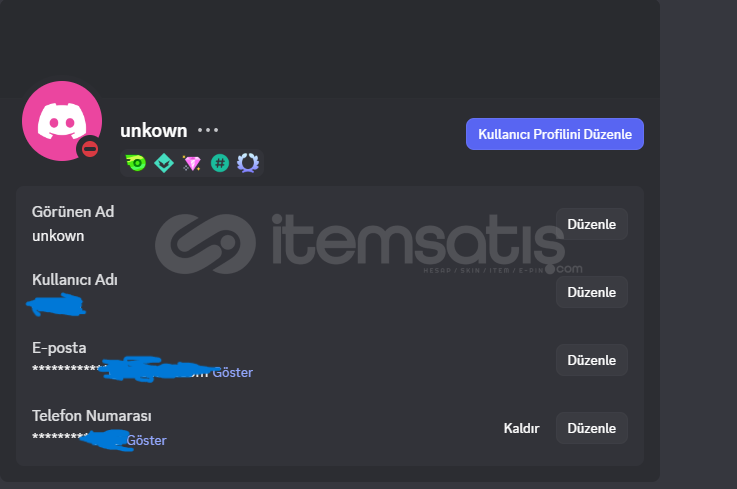 DİSCORD 4.5 YILLIK 24 AY BOOST ROZETLİ HESAP DİSCORD 4.5 YILLIK 24 AY BOOST ROZETLİ HESAP