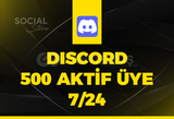 Discord 500 7/24 Aktif Üye - Anlık Teslim