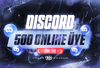 ⚡ | Discord 500 Adet %100 Türk Online Üye