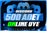 ⭐Discord 500 Adet ONLİNE Üye