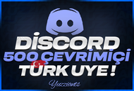 ⭐DİSCORD⭐ 500 AKTİF TÜRK ÜYE⭐ + RESİMLİ