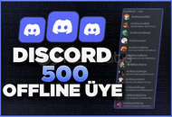 ⭐Discord 500 Offline Türk Üye⭐