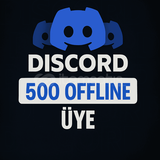 Discord 500 Offline Üye | Sınırsız & Hızlı 