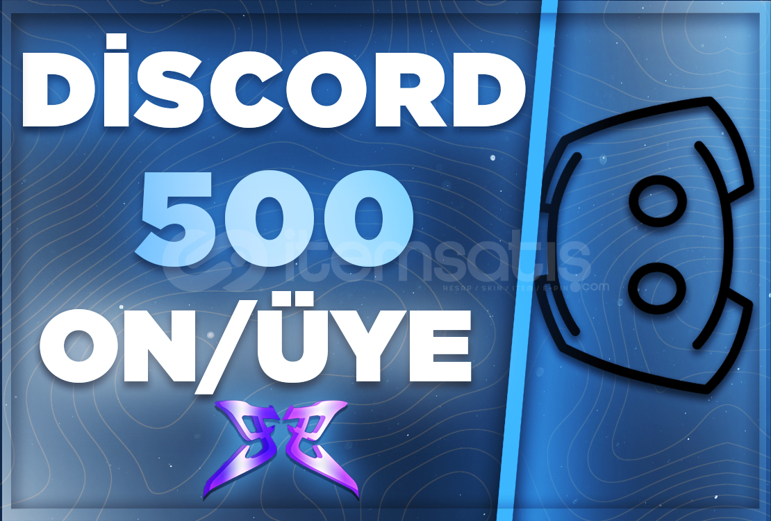 Discord ⭐500⭐Online Türk Üye  Discord ⭐500⭐Online Türk Üye