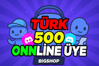 Discord ⭐500⭐Online Türk Üye