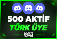 ⭐ Discord 500 Türk Aktif Üye