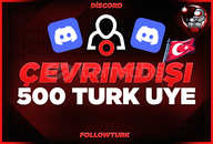 ⭐DİSCORD 500 TÜRK ÇEVRİMDIŞI ÜYE ⭐