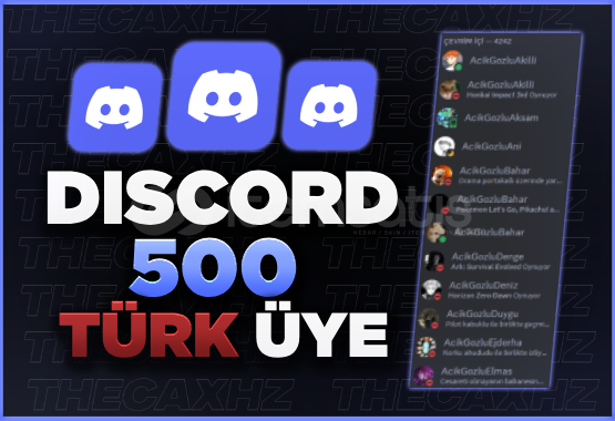 ⭐Discord 500 Türk Offline Üye⭐ ⭐Discord 500 Türk Offline Üye⭐