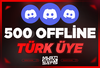 ⭐ Discord 500 Türk Offline Üye
