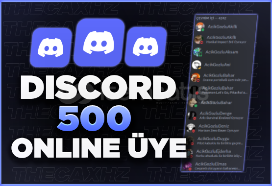 ⭐Discord 500 Türk Offline Üye⭐ ⭐Discord 500 Türk Offline Üye⭐