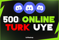 ⚡Discord 500 Türk Onnline Üye