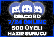 ⭐ Discord 500 Üyeli Hazır Sunucu ⭐