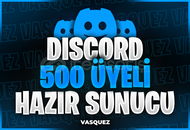 ⭐ Discord 500 Üyeli Hazır Sunucu ⭐