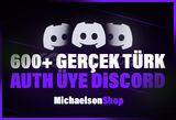 Discord 600 Türk Gerçek Auth Üye