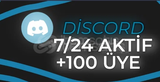 Discord 7/24????Aktif????100 sunucu üyesi✨Garantili✨