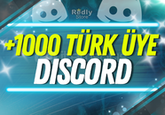 ⭐Discord 7/24 Aktif 1.000 Türk Üye⭐