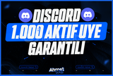 ⭐Discord 7/24 Aktif 1.000 Türk Üye⭐