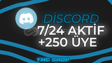 DİSCORD 7/24 AKTİF +250 ÜYE [UVİP+] ÜST KALİTE