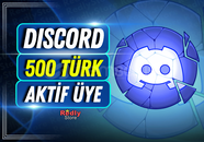 ⭐Discord 7/24 Aktif 500 Türk Üye⭐