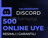 DİSCORD 7/24 AKTİF 500 ÜYE | 