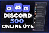 Discord 7/24 Aktif 500 Üye