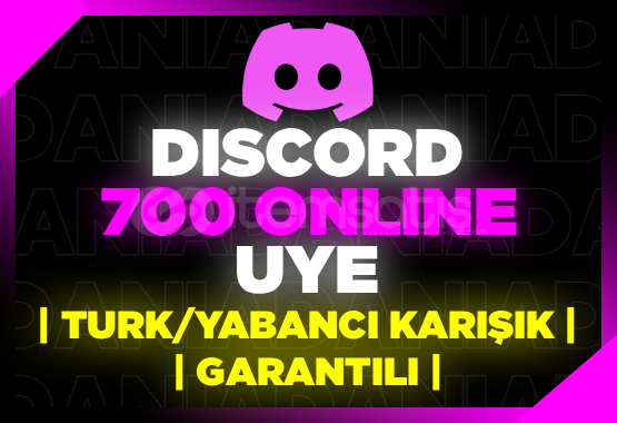 Discord 700 ONLINE Üye + Garanti Discord 700 ONLINE Üye + Garanti