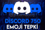 ⭐️ DİSCORD 750 EMOJİ TEPKİ (OTO TESLİM)