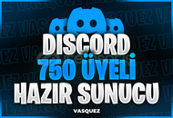 ⭐ Discord 750 Üyeli Hazır Sunucu ⭐