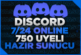 ⭐ Discord 750 Üyeli Hazır Sunucu ⭐