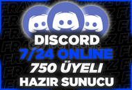 ⭐ Discord 750 Üyeli Hazır Sunucu ⭐