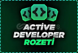 ⭐[ANLIK] ACTİVE DEVELOPER ROZETİ KALICI⭐