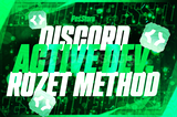 ⭐DİSCORD ACTIVE DEVELOPER ROZET METHOD⭐⭐