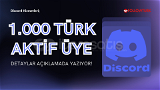 DİSCORD AKTİF 1000 TÜRK ÜYE / GARANTİLİ