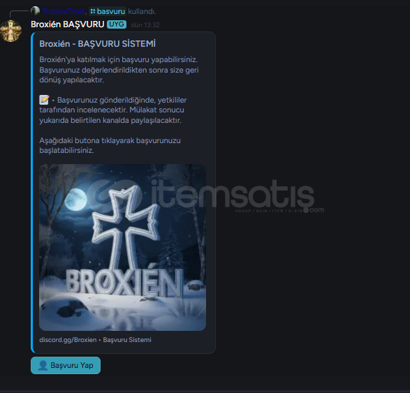 (Discord) Başvuru botu  (Discord) Başvuru botu