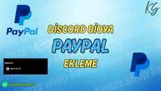 ⚡DİSCORD BİOYA PAYPAL EKLEME