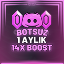 Discord Botsuz 1 Aylık 14x Boost 