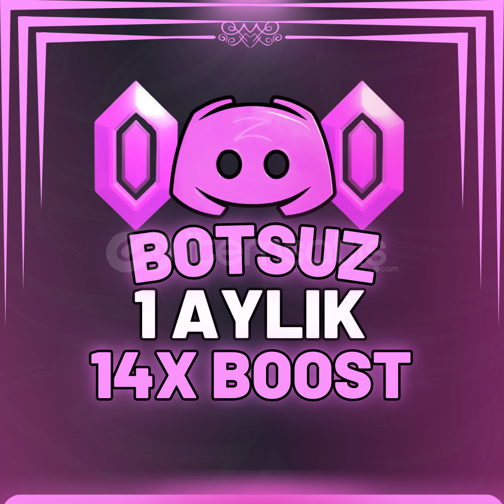 Discord Botsuz 1 Aylık 14x Boost  Discord Botsuz 1 Aylık 14x Boost