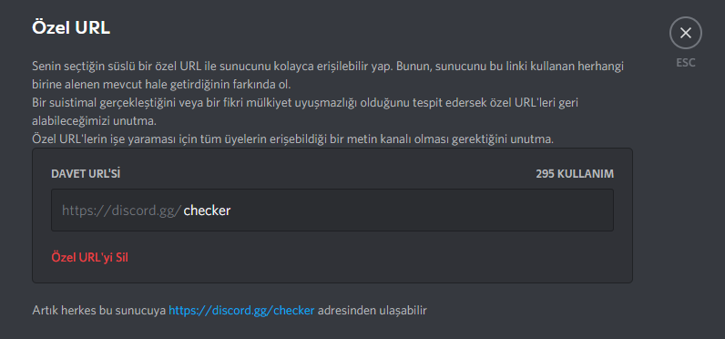 Discord Checker URLSİ