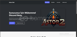 DİSCORD GELİŞMİŞ BOT SİTESİ 