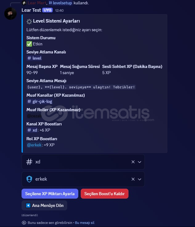 Discord Gelişmiş Level Botu (resimli) Discord Gelişmiş Level Botu (resimli)