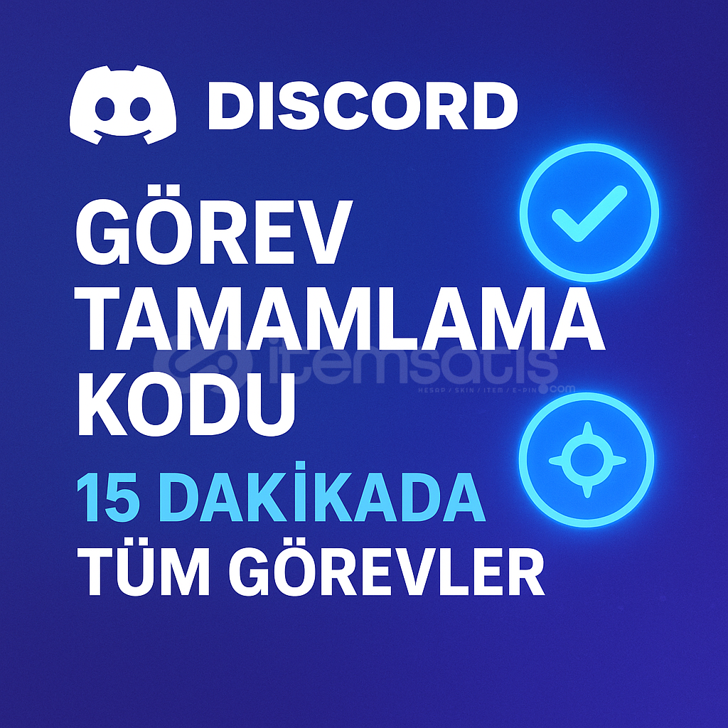 Discord Görevlerini 15 Dakikada Bitiren Kod Discord Görevlerini 15 Dakikada Bitiren Kod