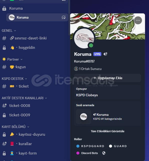 DİSCORD GUARD BOTS + SESTE AFK DURMA BOTU  DİSCORD GUARD BOTS + SESTE AFK DURMA BOTU