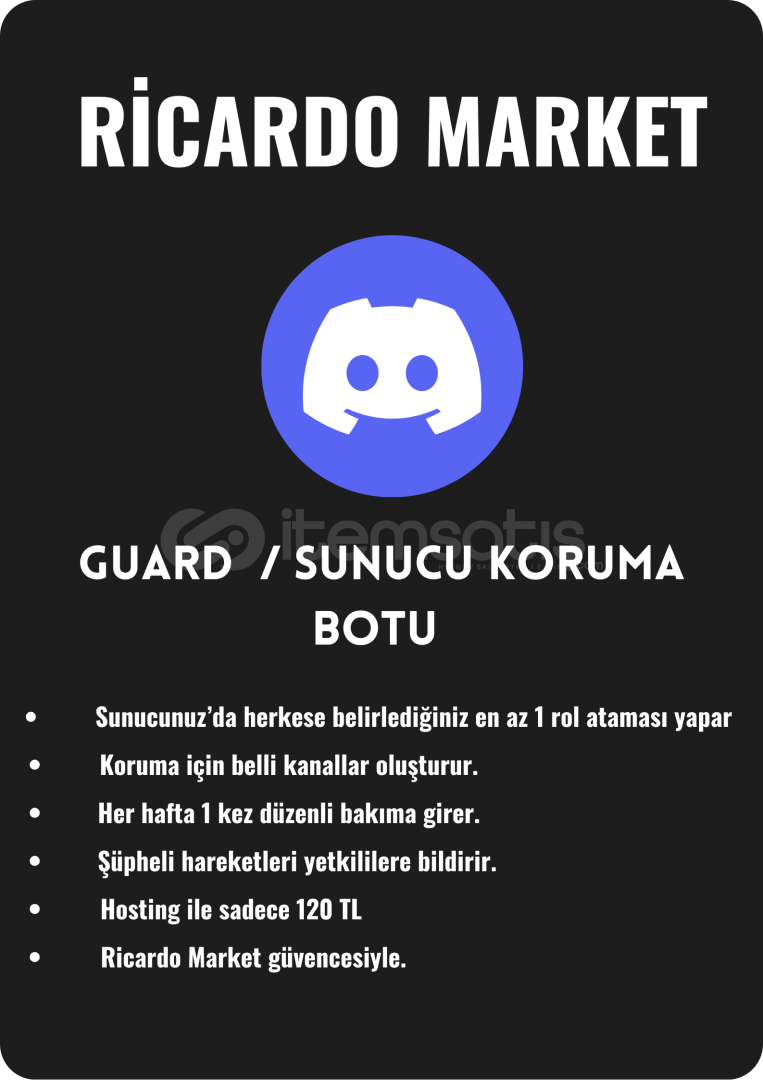 Discord Guard / Sunucu Koruma Botu Discord Guard / Sunucu Koruma Botu