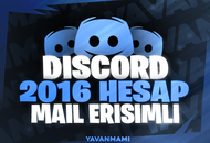 Dİscord Mail Erişimli 2016 Hesap